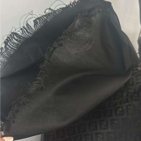 Fendi Oyster Black and Silver hardware small Shoulder Bag - Picture 16 of 16